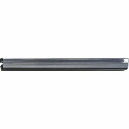 GHENT Hold-Up Display Rail, Clear Front, 48in, Black GHEH486